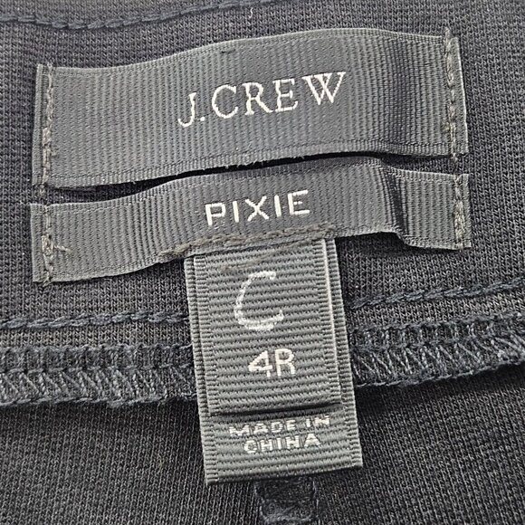 J. Crew Pixie Pants Black Women’s Size 4 High Rise Skinny Minimalist Evening - Picture 5 of 10